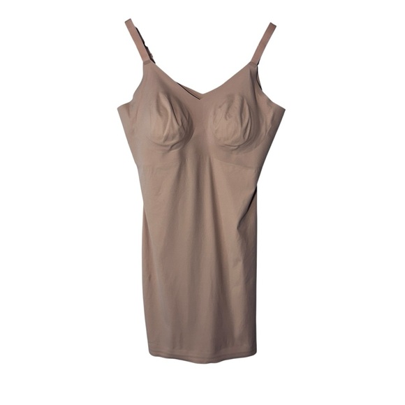 Knix LuxeLift Tank Slip Contour Dress Nude Shapewear Smoothing Size Large - Picture 2 of 12